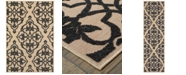 Oriental Weavers Cayman 001B9 Sand/Charcoal 6'7" x 9'6" Indoor/Outdoor Area Rug